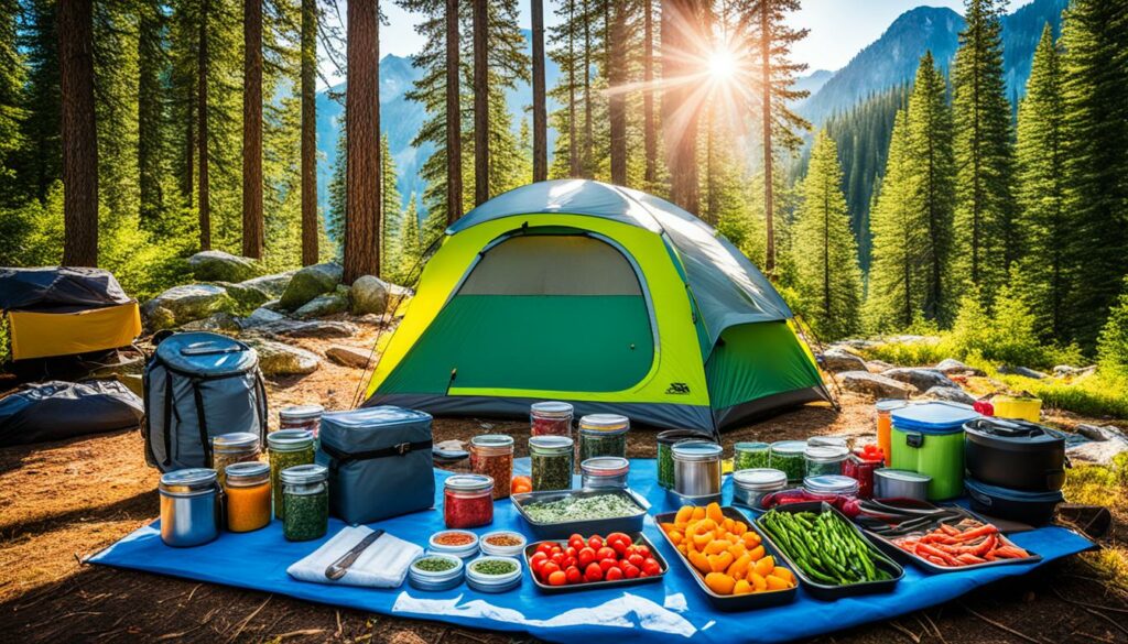 Lebensmittelkonservierung Camping