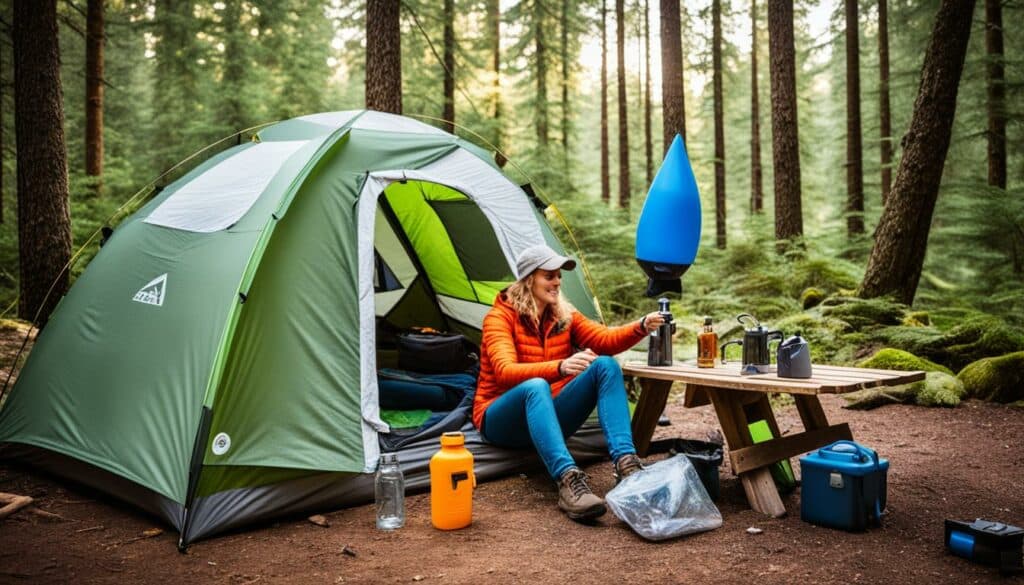 Nachhaltiges Camping