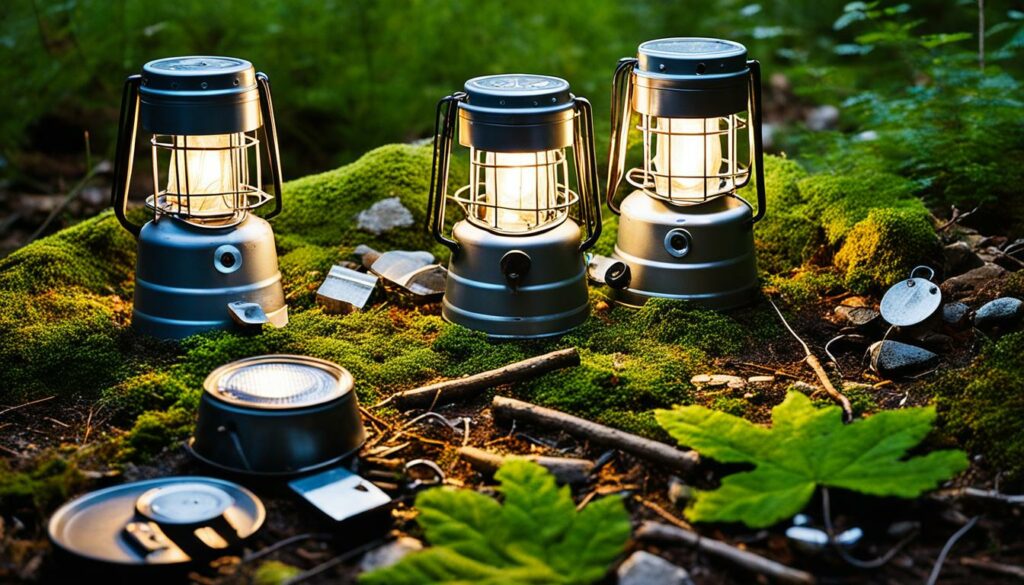 selbstgemachte Campinglampen